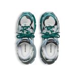 Men’s Runner Sneaker  in White/green/blue - Image 6